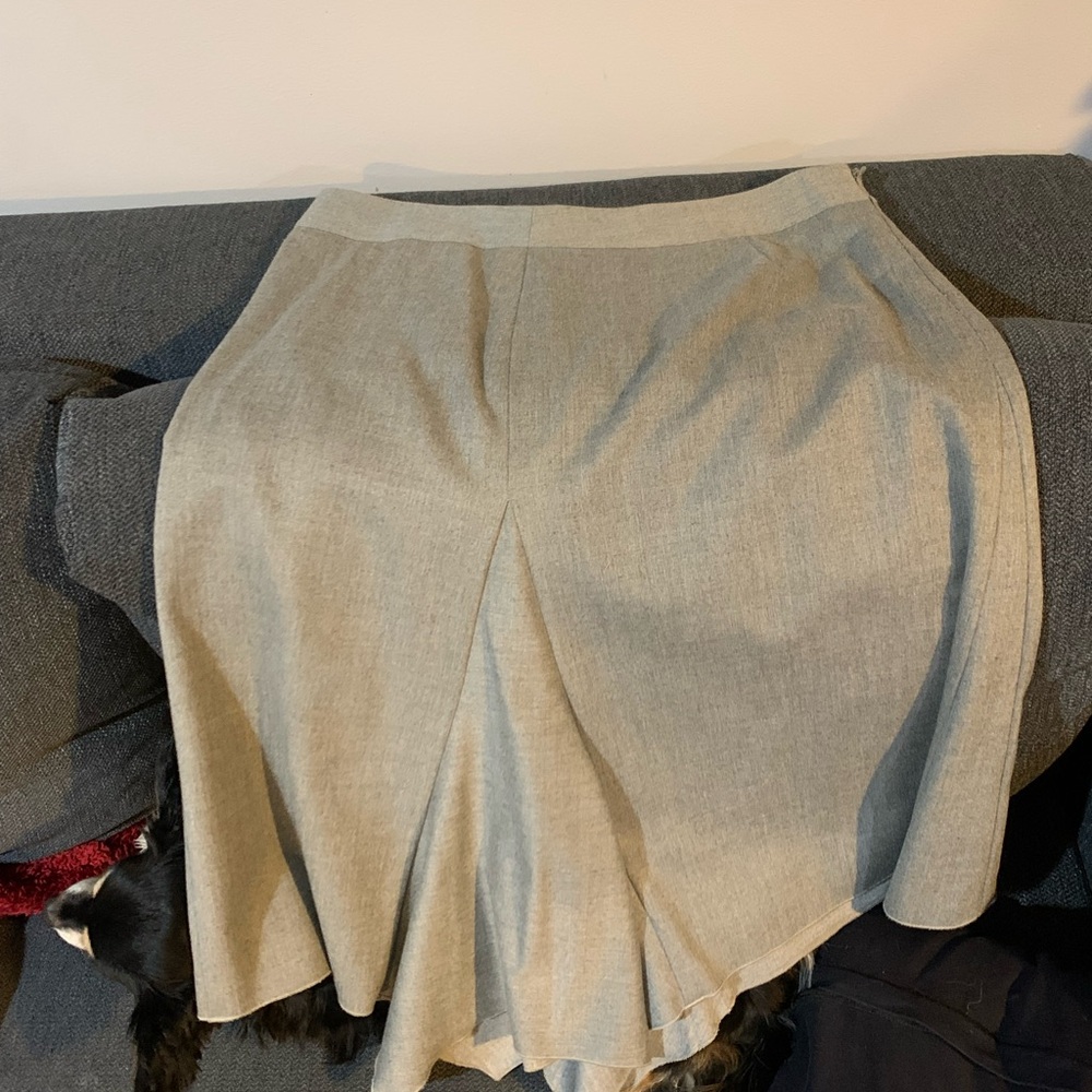 Bcbg long grey skirt, thicker material